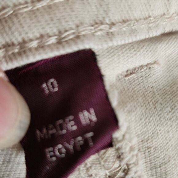 Gloria Vanderbilt Cream Capris with Rolled Cuffs Womens Size 10 - Picture 6 of 9